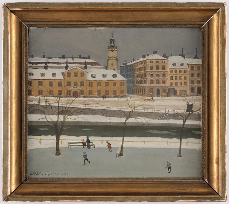 Nils Tydén, Ryningska palatset seen from Riddarholmen.