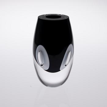 GLASSKULPTUR / VAS, glas, "Claritas",  signerad Timo Sarpaneva 19/1997.
