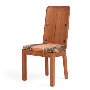 291. Axel Einar Hjorth, a stained pine 'Lovö' chair, Nordiska Kompaniet, Sweden 1930s.