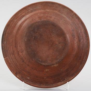 a earthenware plate dated 1807.