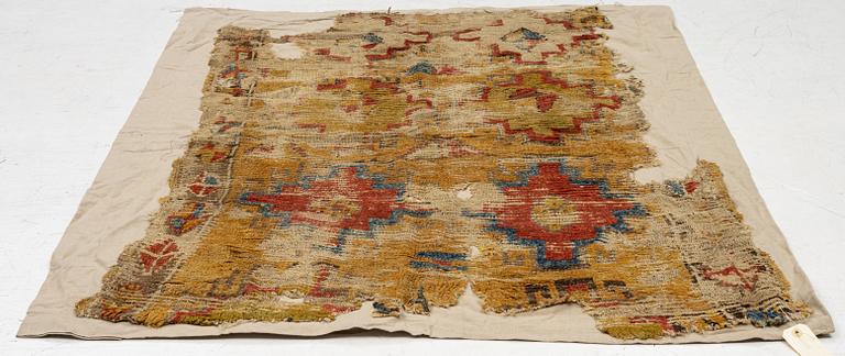 An 18th century Cappadocia 'Memling Gül" fragment, c. 67 x 45 cm.