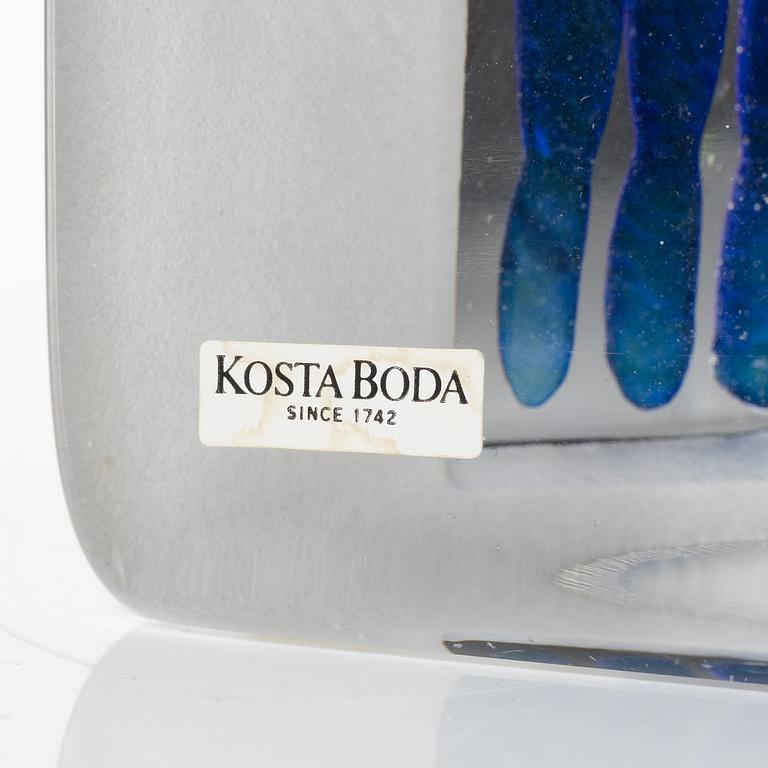 Bertil Vallien, a glass sculpture, 'Reflection' from the series 'Viewpoints', Kosta Boda.