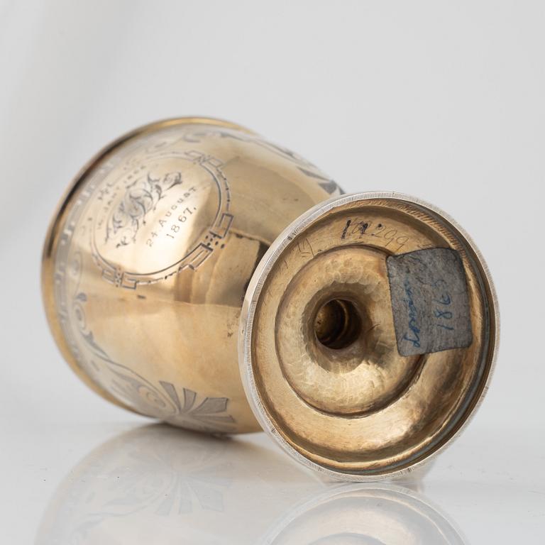 Thomas Smily, bägare, silver, London, England 1865.