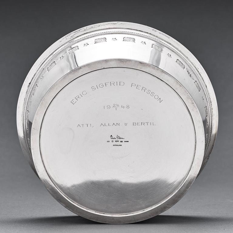 Wiwen Nilsson, skål, Lund 1946, sterling silver.