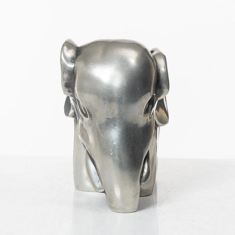 Björn Trägårdh, a model A 1734 pewter sculpture of an elephant, Firma Svenskt Tenn, Stockholm 1984.