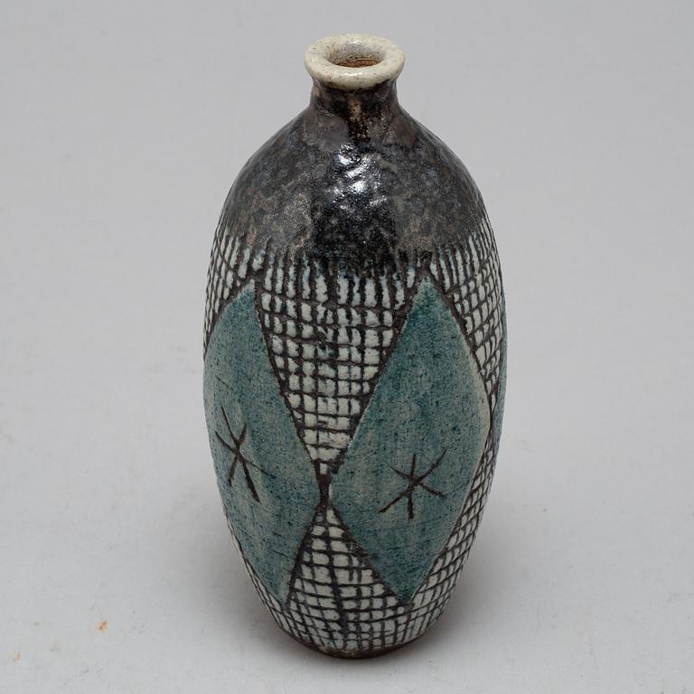 ANDERS BRUNO LILJEFORS, a stoneware vase from Gustavsberg studio, signed.