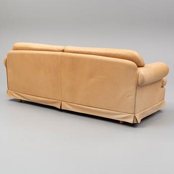 A leather covered sofa from Dux, second half of the 20th Century.