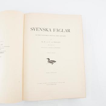 Bröderna von Wright, bokverk, 3 band, "Svenska fåglar", A. Börtzells tryckeri AB, Stockholm, 1924-1929.