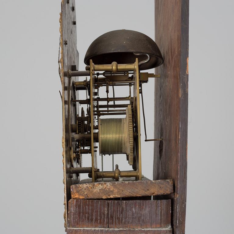 A WALNUT LONGCASE CLOCK, Benjamin Stretch, Bristol, 18th century.