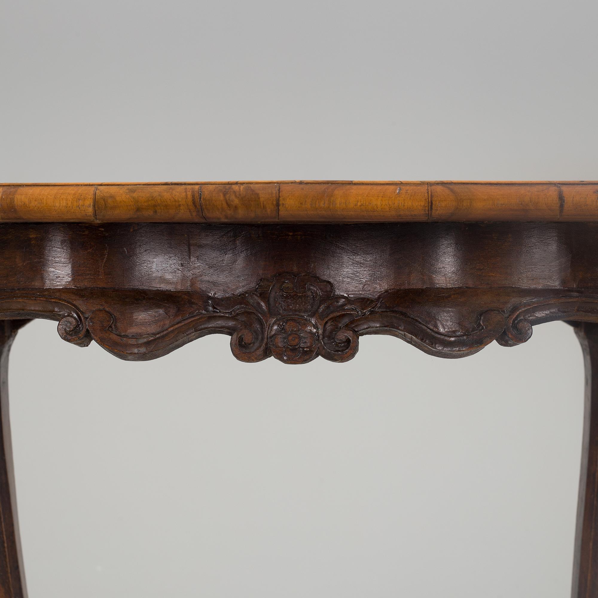 A mid 18th century rococo table.