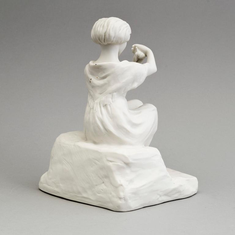 FIGUR, parian, Gustafsberg 1921.
