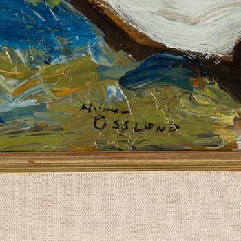 HELMER OSSLUND, signed Helmer Osslund. Oil on greaseproof paper glued on paper-panel.