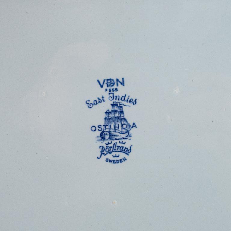 Servis, porslin, 103 delar, "ostindia, samt 8 delar "Ostindia floris", Rörstrand, varierande åldrar.