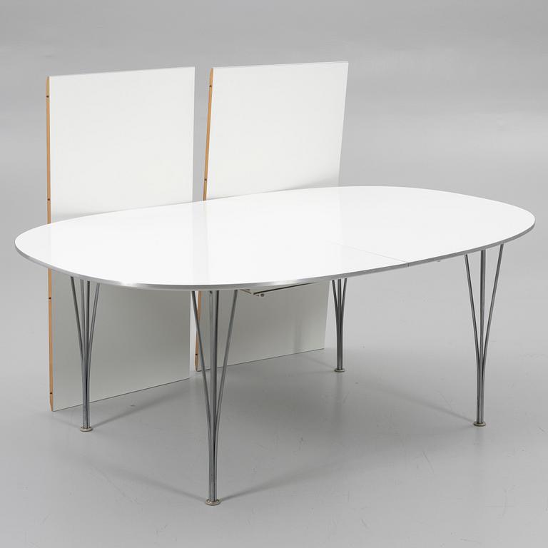 Bruno Mathsson, & Piet Hein, matbord, "Superelips", Fritz Hansen, Danmark, 1987.