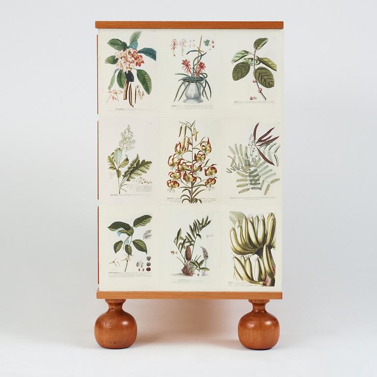 Josef Frank, a mahogany chest of drawers 'Flora Linné', Svenskt Tenn, Sweden 2007, made in a limited edition of model nr 1050.