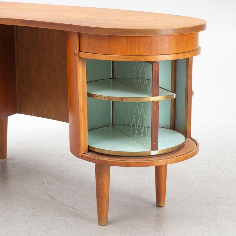 Kai Kristiansen, skrivbord, "Kidney 54",  Feldballes Møbelfabrik, Danmark, 1950/60-tal.