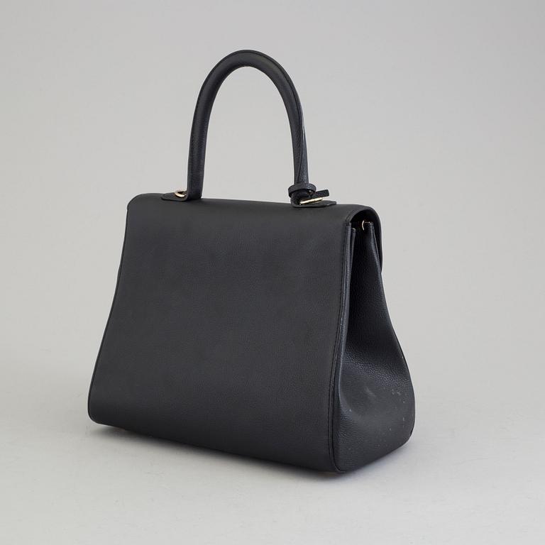 A Delvaux "Brillant" ladies handbag in black colored leather.