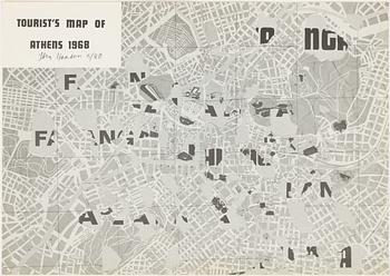 Sten Hanson, "Tourist´s map of Athens 1968".