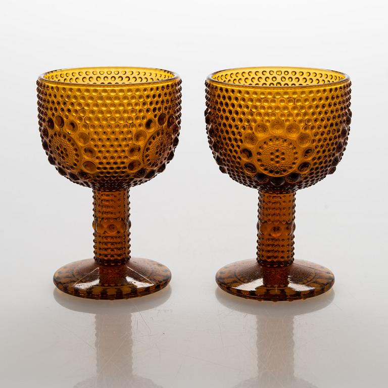 Nanny Still, six 'Grapponia' drinking glasses for Riihimäen Lasi OY.