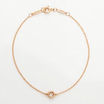 Tiffany & Co, Elsa Peretti, armband, "Diamonds by the Yard", 18K guld med en diamant.