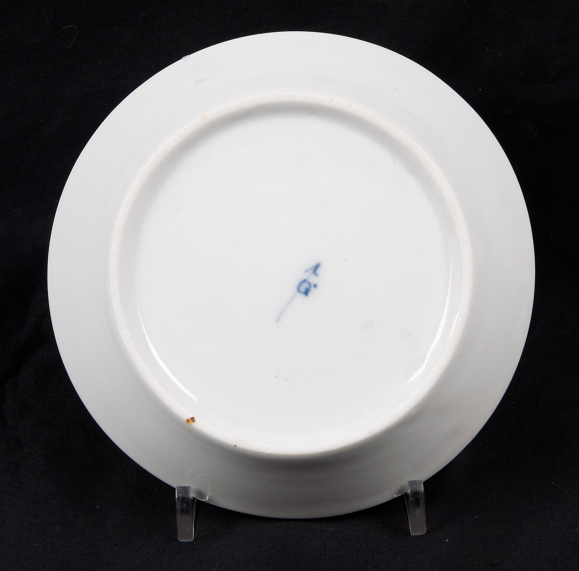 FAT, porslin, troligen Böhmen, 1800-tal.