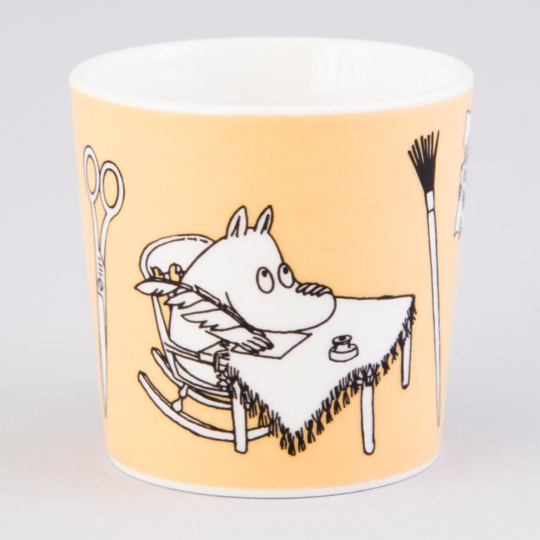 MOOMIN-MUG, porcelain, 'Office', Moomin Characters, Arabia 1996-2002.