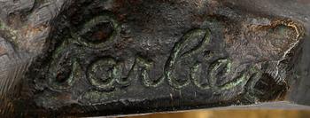 ÉMILE JOSEPH CARLIER, skulptur, brons, sign i godset.