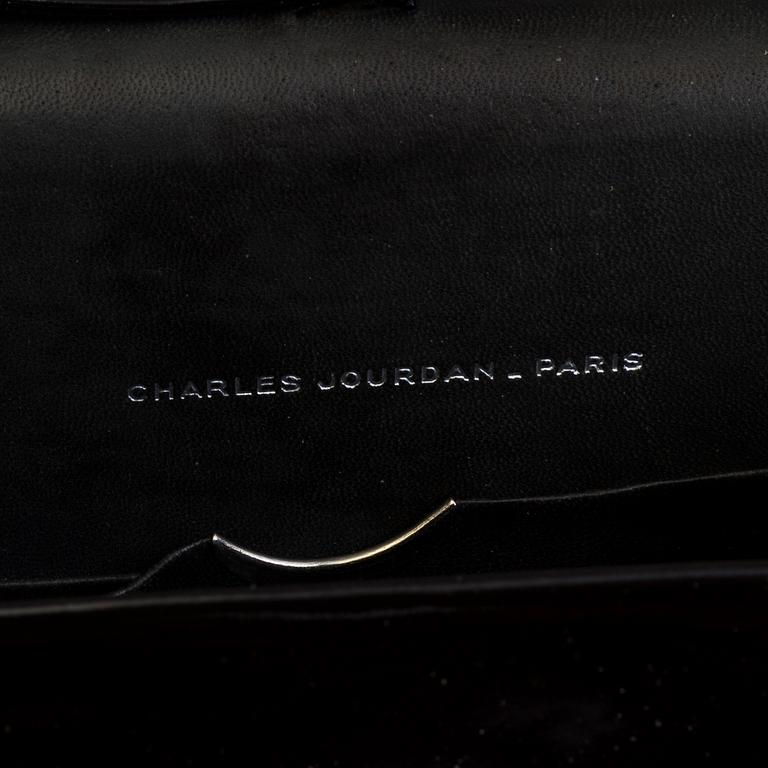 A Charles Jourdan patent leather handbag, 1960's.