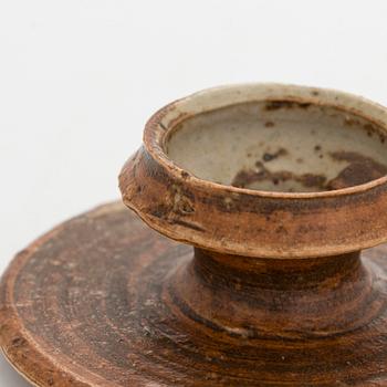 Kyllikki Salmenhaara, Mug with lid, stoneware, signed KS Arabia.