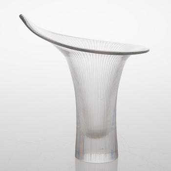 TAPIO WIRKKALA, VAS, glas, "Kantarell", signerad Tapio Wirkkala Iittala -56.