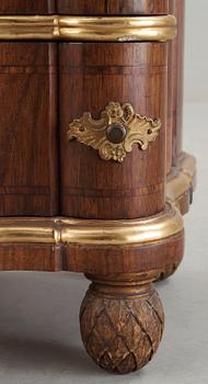 A Danish Rococo 18th century commode by M Ortmann.