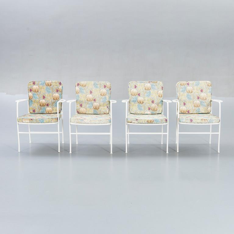 Josef Frank, a set of five garden chairs later part of the 20th century.