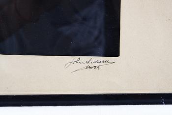 SILUETTER, 2 st, John Leksell, sign o dat 1924.