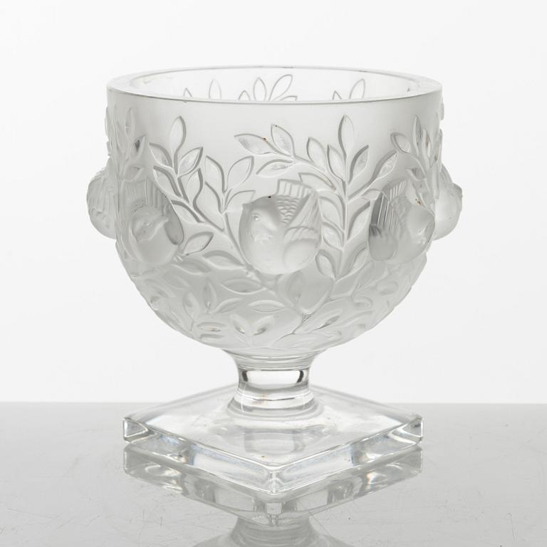 Marc Lalique, skål på fot, "Elisabeth", Lalique, Frankrike.