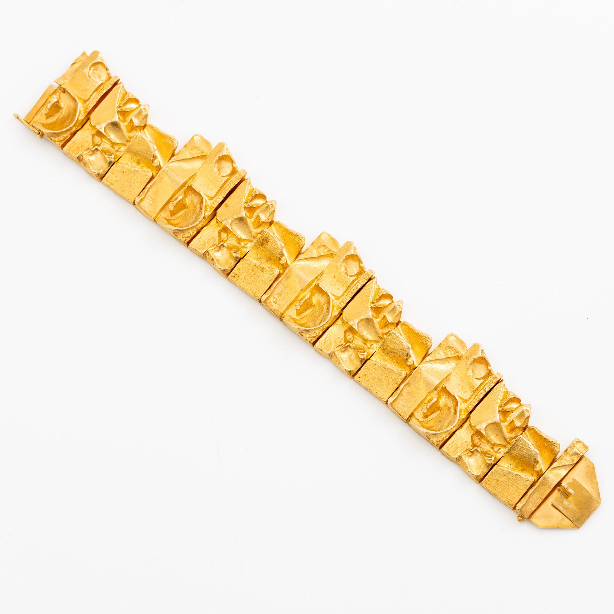A Björn Weckström bracelet 18K gold "Tenochtitlan", for Lapponia.