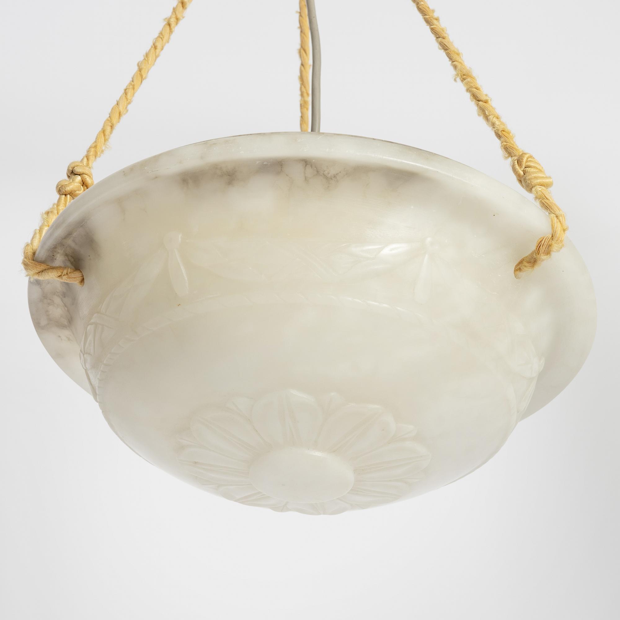 A ceiling pendant light, 1920s.