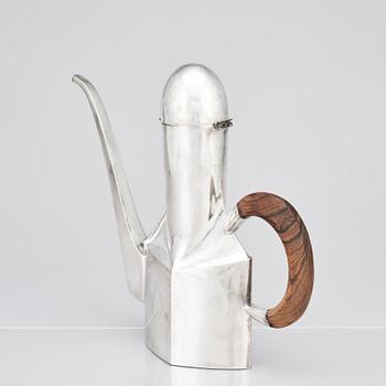 Jan Lundgren, a sterling coffee pot, Stockholm 1976.