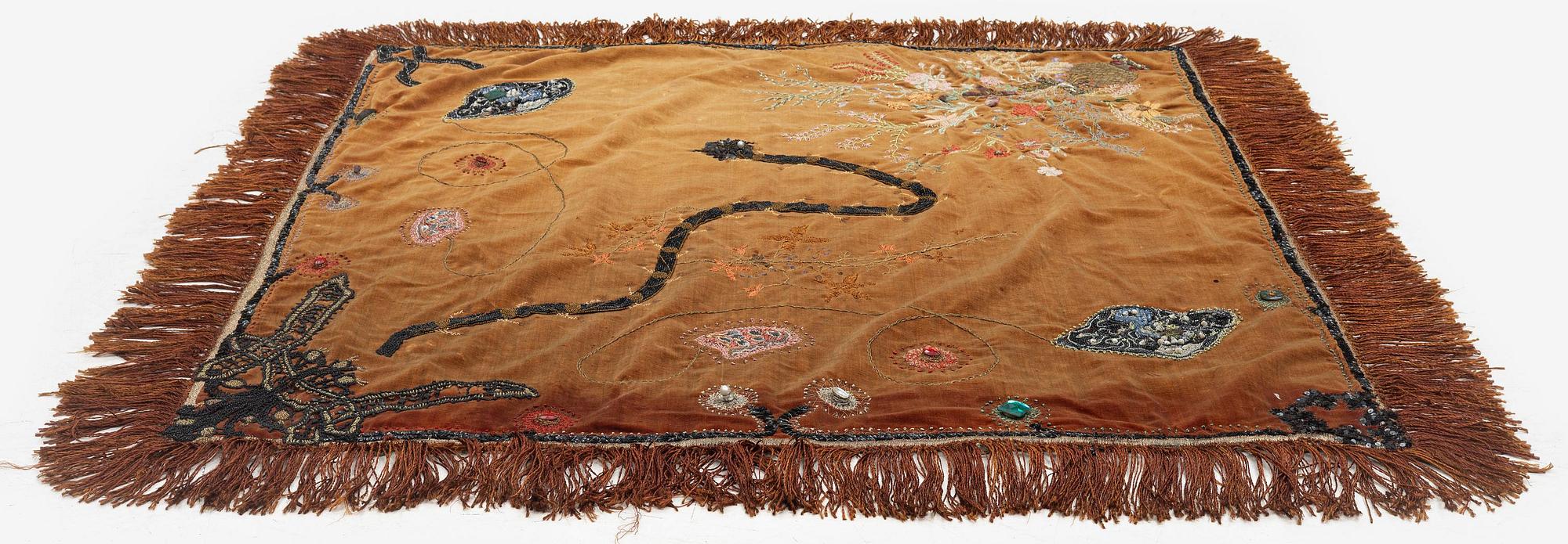 Anna Casparsson, an embroidery, c. 130 x 120 cm.