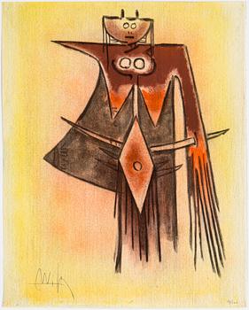 A SET of ten WIFREDO LAM coloured etchings, signed and numbered 79/262.