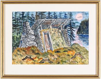 Mårten Andersson · MÅRTEN ANDERSSON, gouache, signerad, daterad 1985.