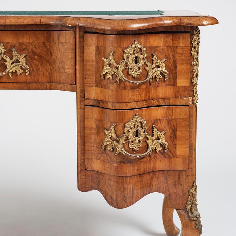 A north european rococo writing table.