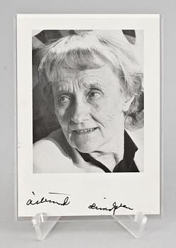 AUTOGRAF, Astrid Lindgren.