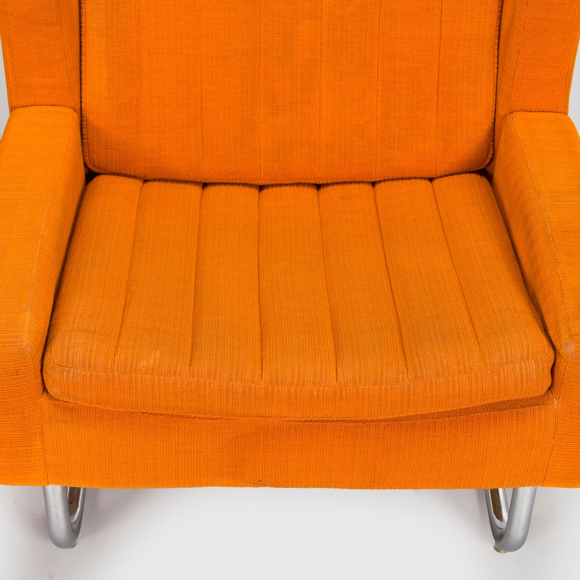 Esko Pajamies, a pair of 1970's 'Contra' easy chairs for Asko, Finland.