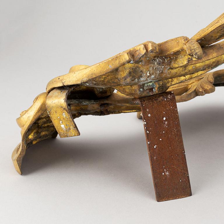 Eldhundar, ett par, Louis XV-stil, 1800-talets slut.
