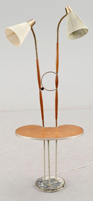 GOLVLAMPA med bord, 1950-tal.