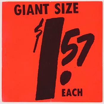 Andy Warhol, "$1.57 Giant Size".