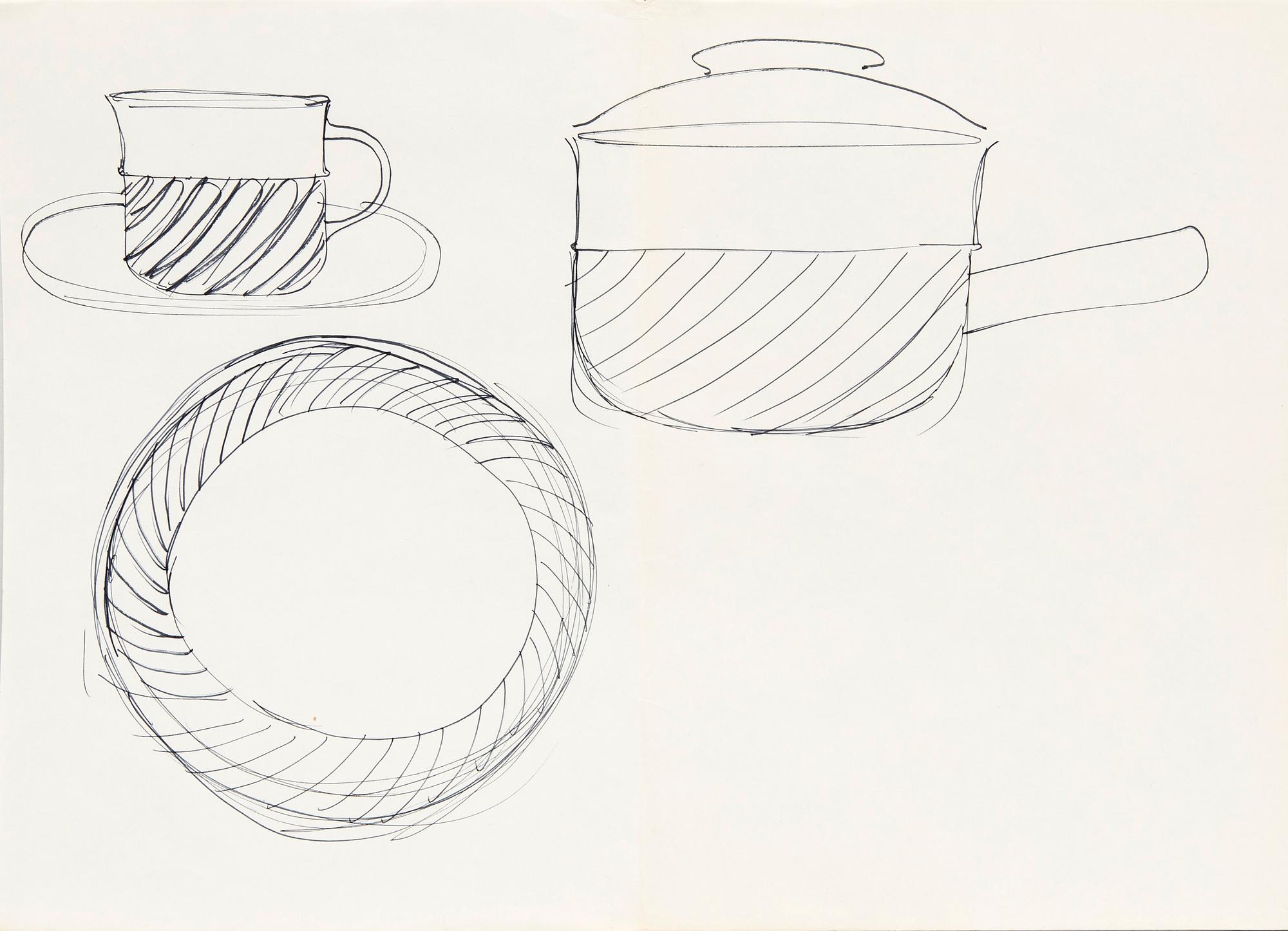 Signe Persson-Melin,  set of six scetches.