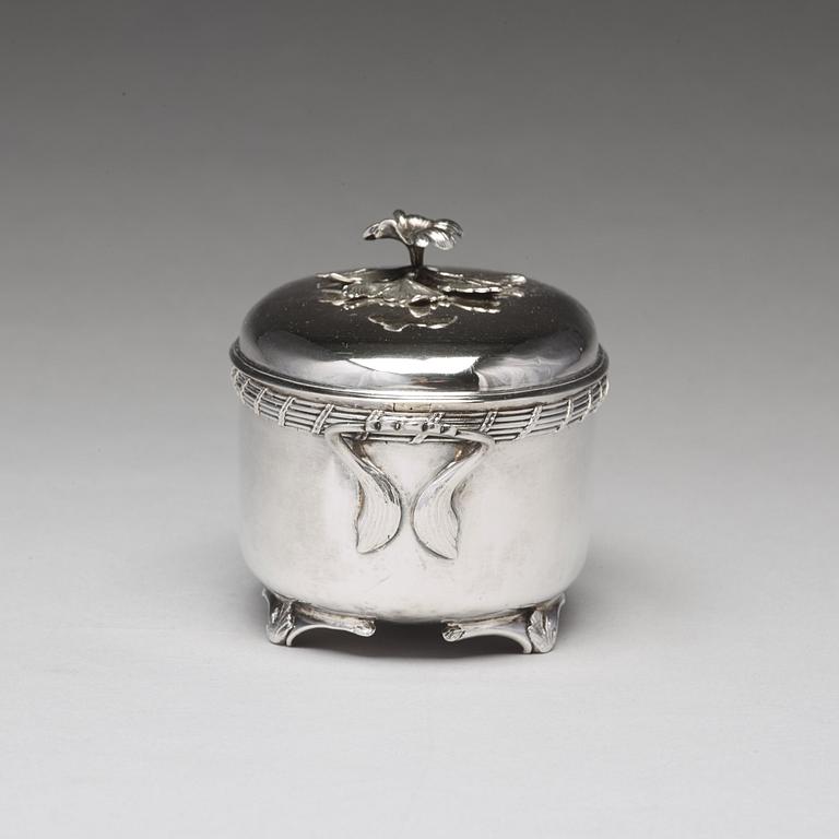 Hans Ekeström, bonbonniere, silver, Hälsingborg 1777. Gustaviansk.