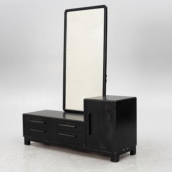 Byrå med spegel, funkis, 1900-talets första hälft.