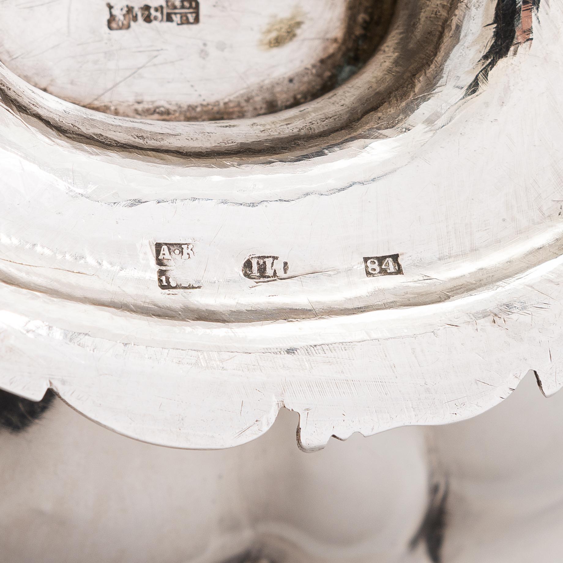 Ivan Gubkin, Konfektkorg, silver, Moskva, Ryssland 1843.